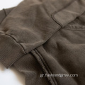 Ανδρική βαμβακερή vintage πλύσιμο κουκούλες πουλόβερ πουλόβερ